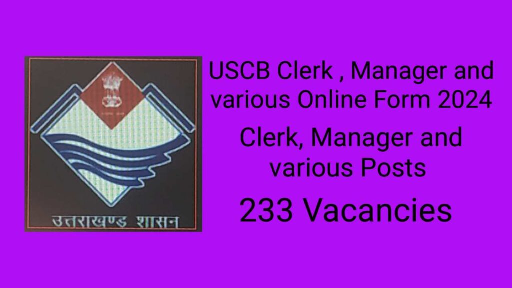 USCB Clerk and Manager and various Online Form 2024