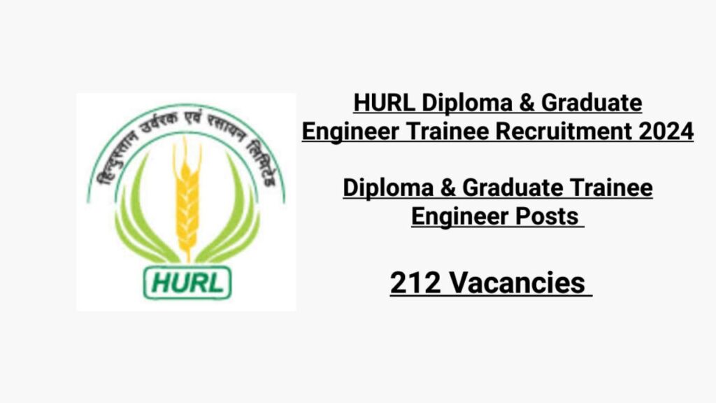 HURL Diploma & Graduate Engineer Trainee Recruitment 2024