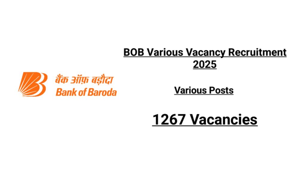 BOB Various Vacancy Recruitment 2025